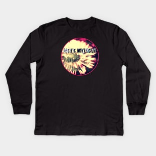 Pacific Northwest Dandelion Kids Long Sleeve T-Shirt